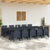 Garden Dining Set with Cushions with Cushion 11 pcs Anthracite