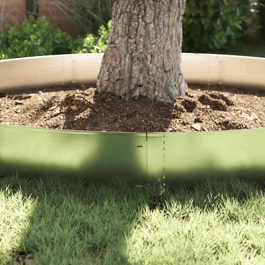 Lawn Edgings 5 pcs Silver 100 x 25 x 0,07 cm Galvanised Steel