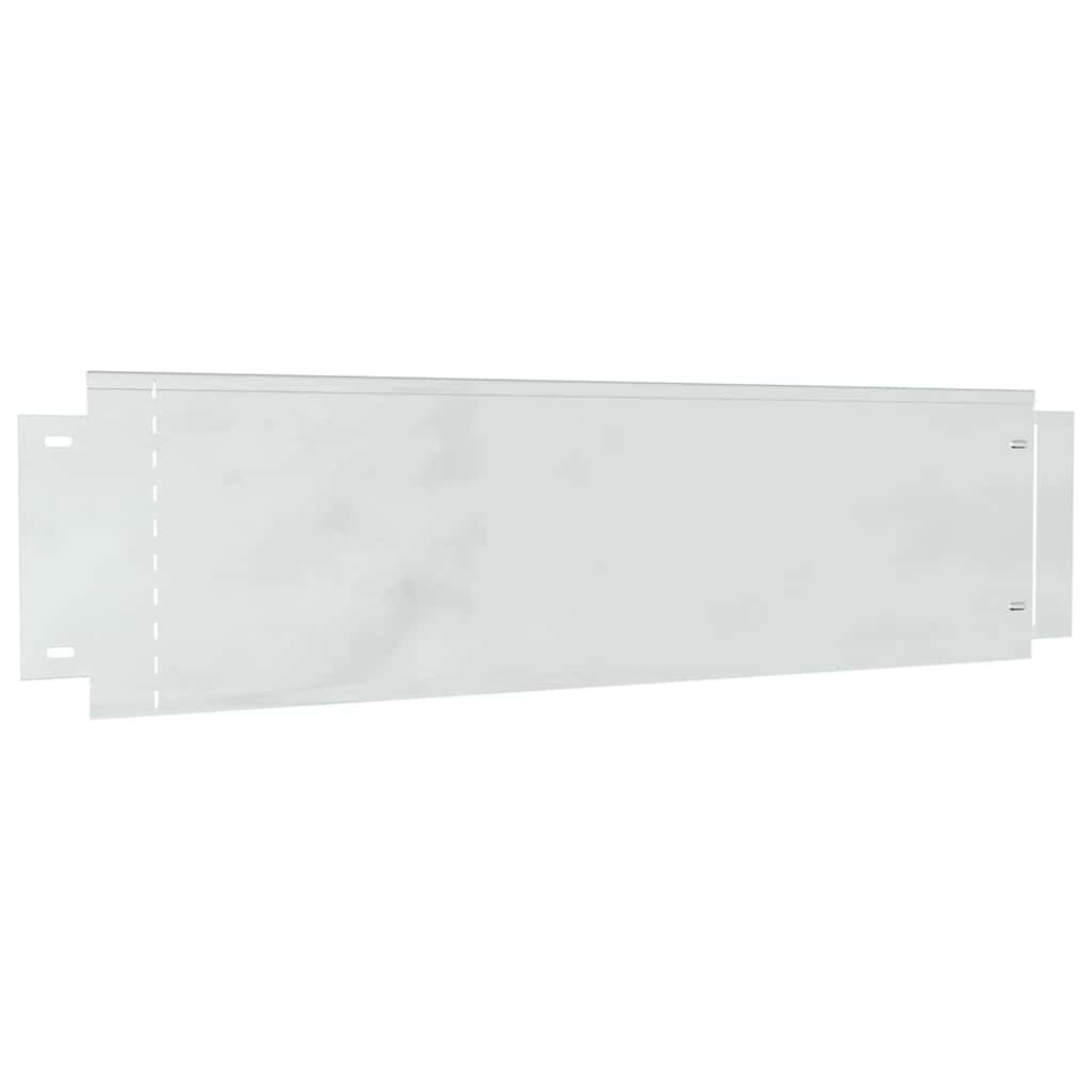 Lawn Edgings 5 pcs Silver 100 x 25 x 0,07 cm Galvanised Steel