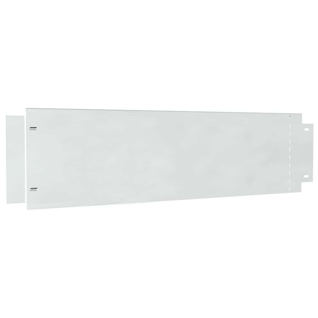 Lawn Edgings 5 pcs Silver 100 x 25 x 0,07 cm Galvanised Steel