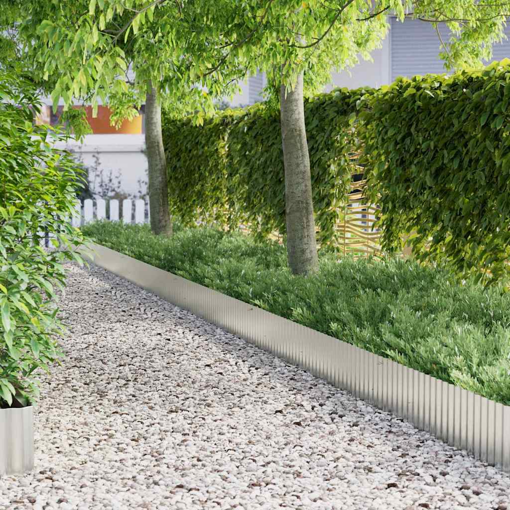 Lawn Edge Silver 1000 x 25 x 0.03 cm