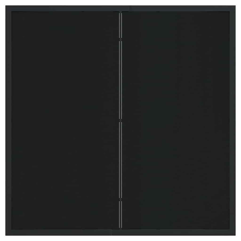 Garden Dining Set 5 pcs Black Powder-coated Steel