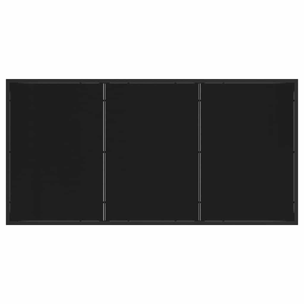 Garden Dining Set 5 pcs Black Powder-coated Steel