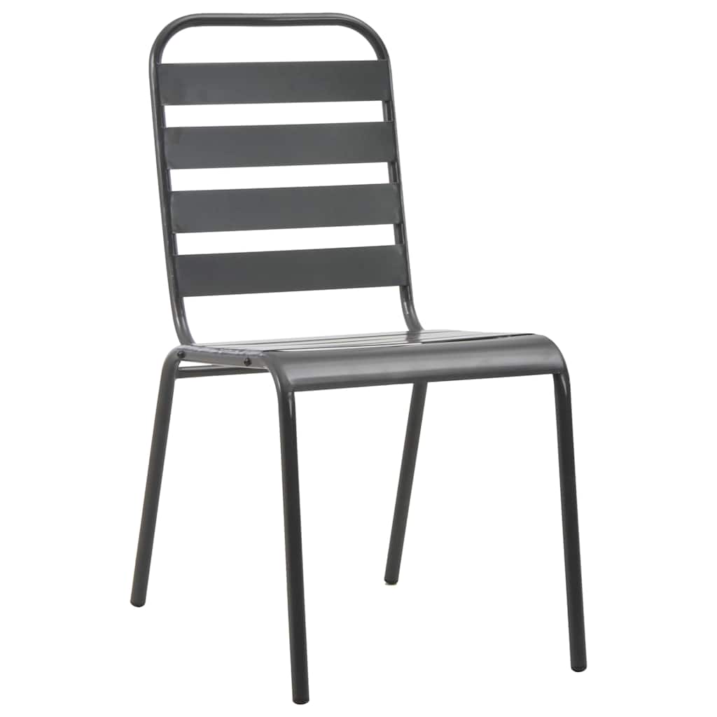 Garden Dining Set 5 pcs Anthracite Powder-Coated Steel