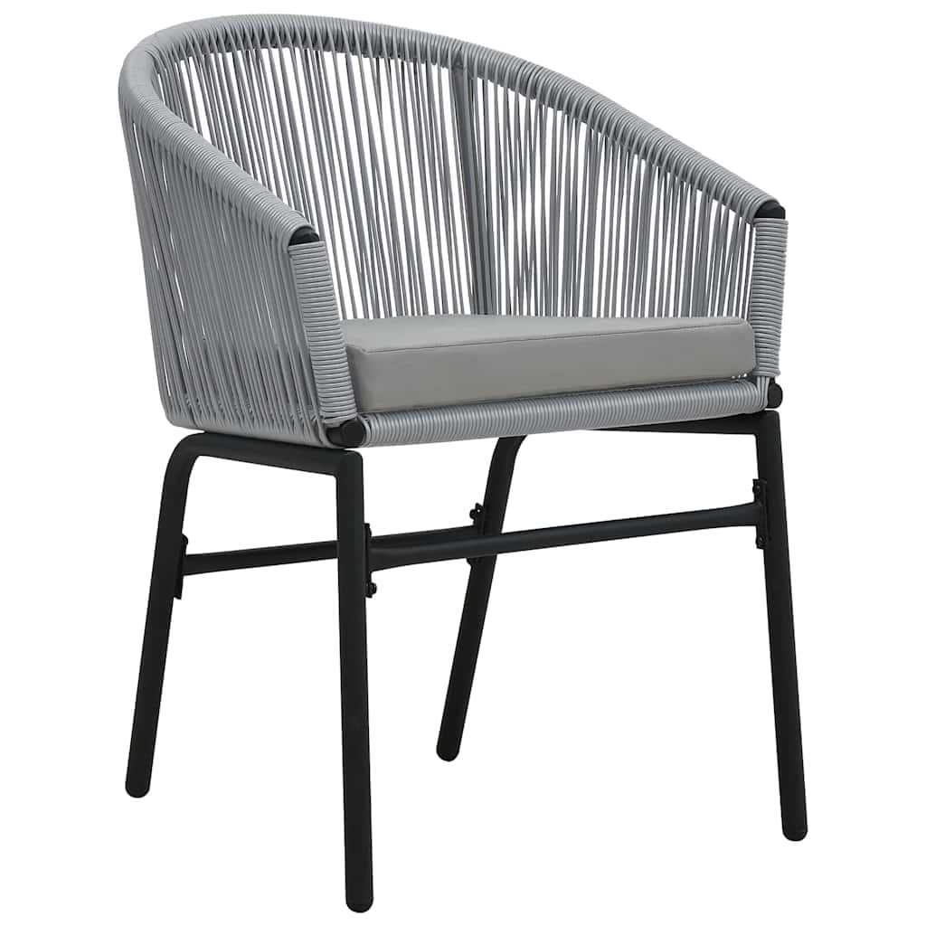 Garden Dining Set 9 pcs Anthracite Powder-Coated Steel