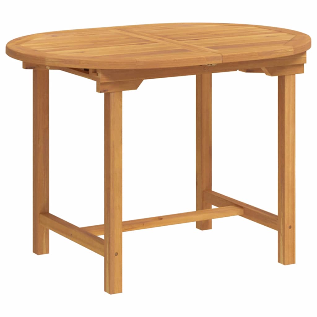 Garden Dining Set 5 pcs Brown Solid Teak Wood