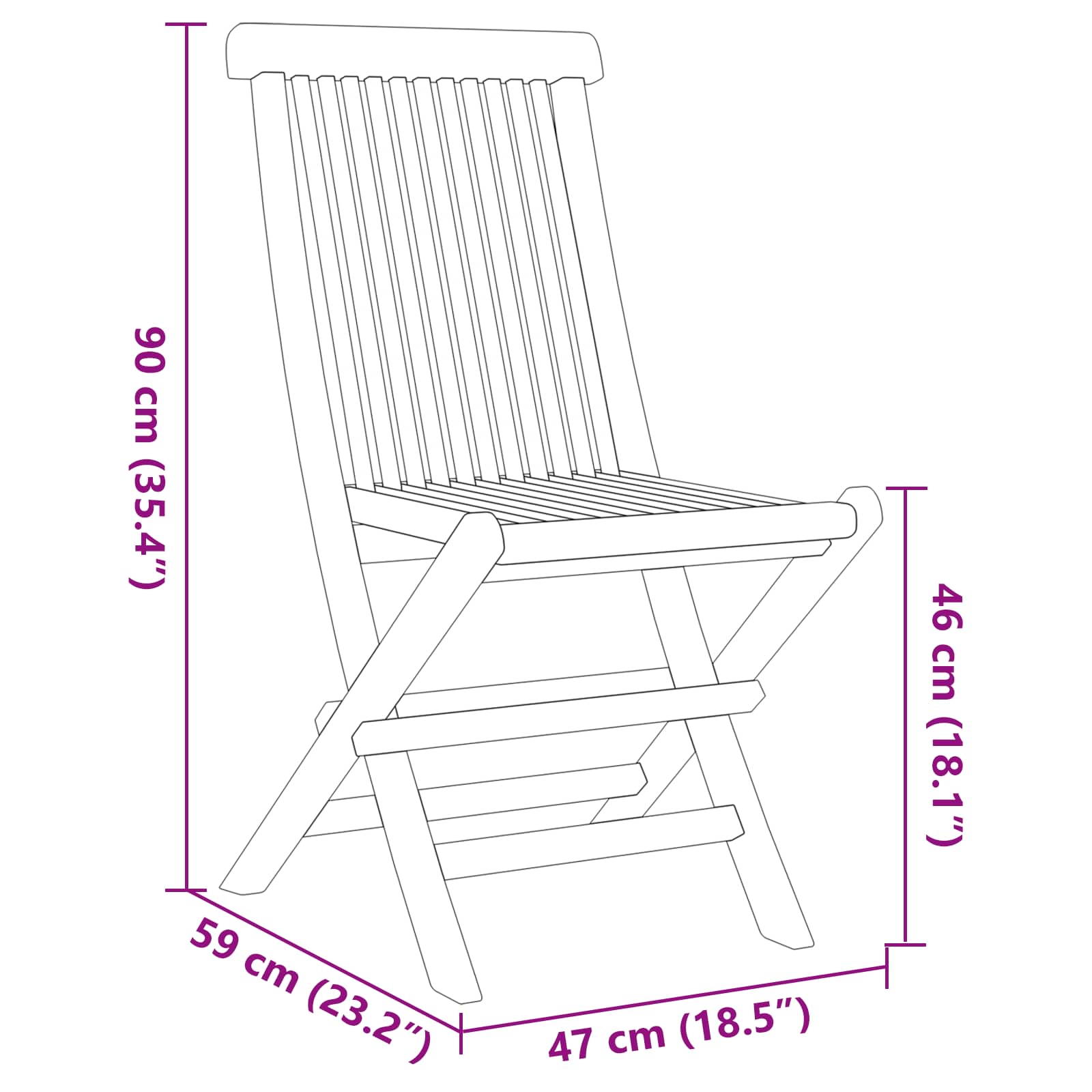 Garden Dining Set 5 pcs Brown Solid Teak Wood