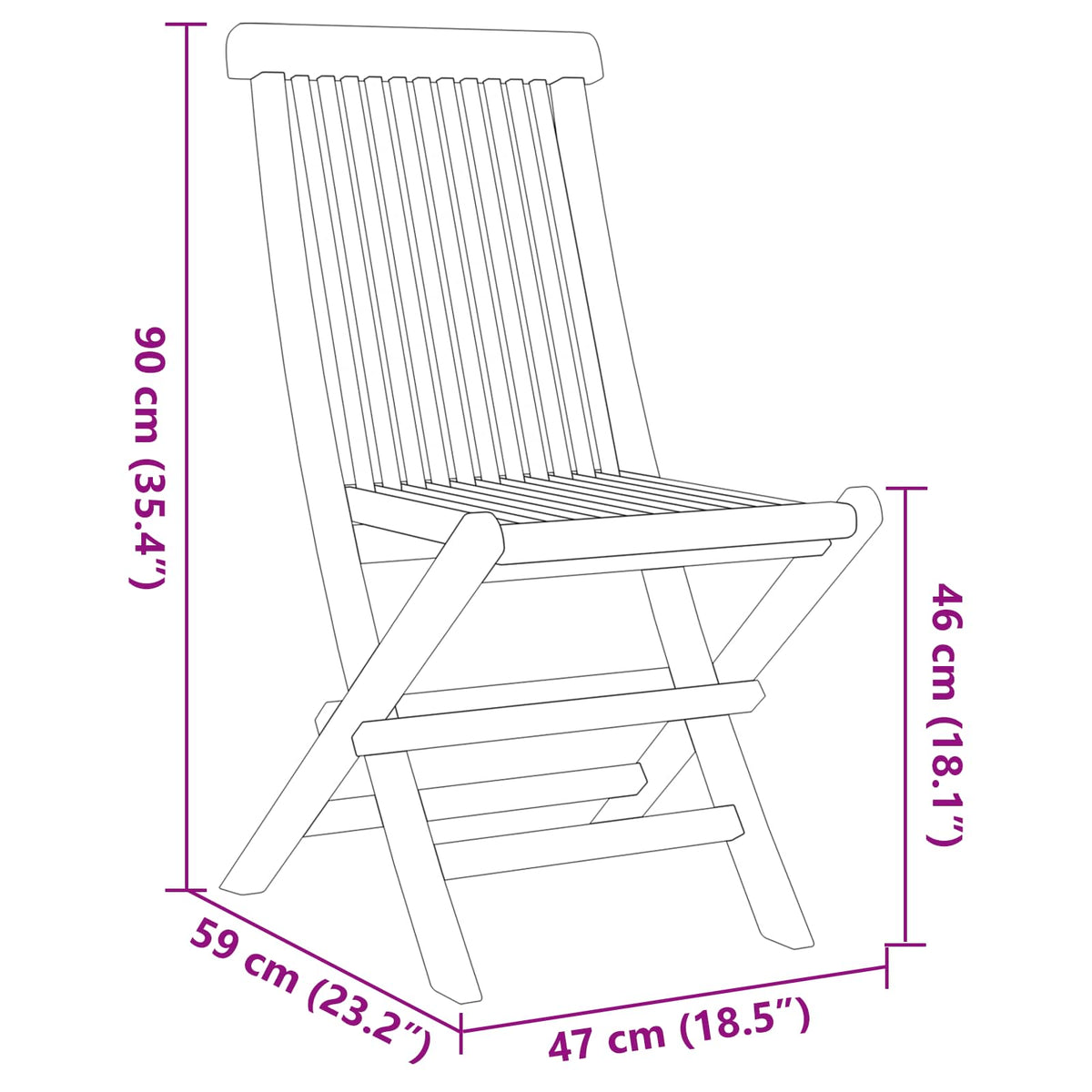 Garden Dining Set 7 pcs Brown Solid Teak Wood
