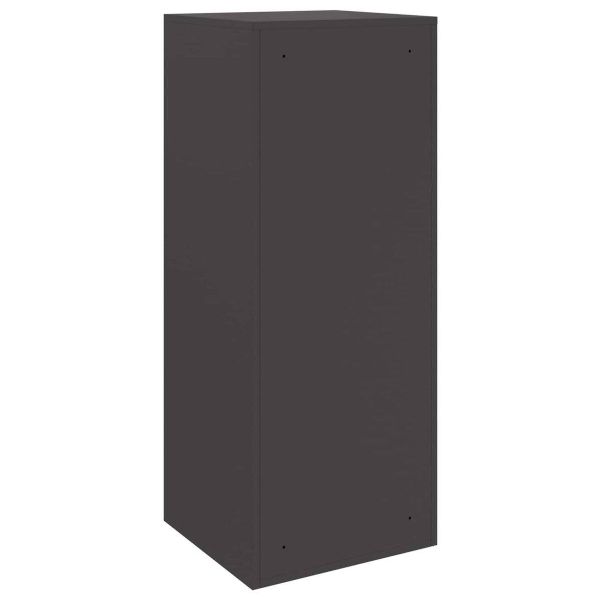 Parcel Drop Box with Storage Black 47.5 x 38 x 59 cm Steel