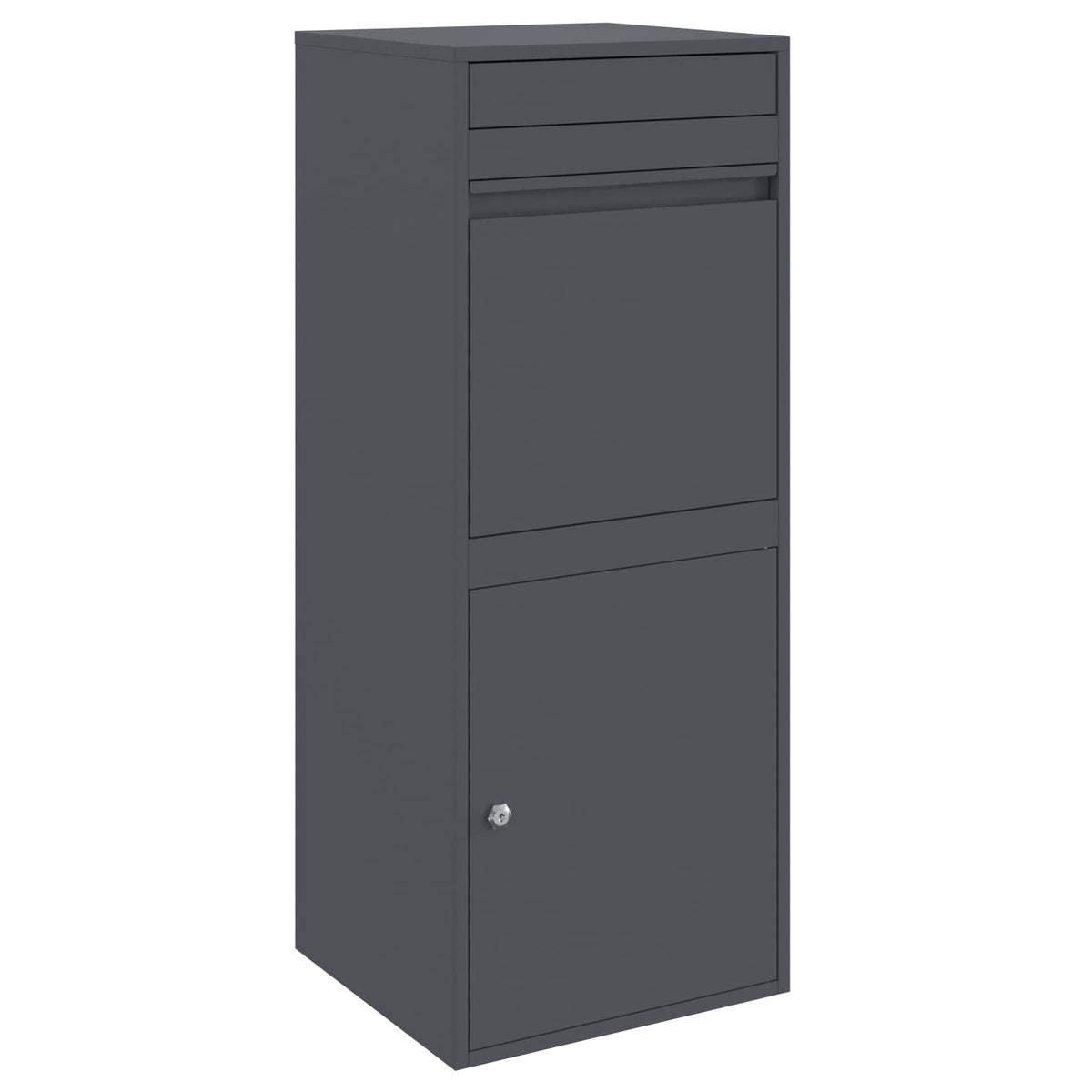 Parcel Drop Box with Storage Anthracite 47.5 x 38 x 59 cm Steel