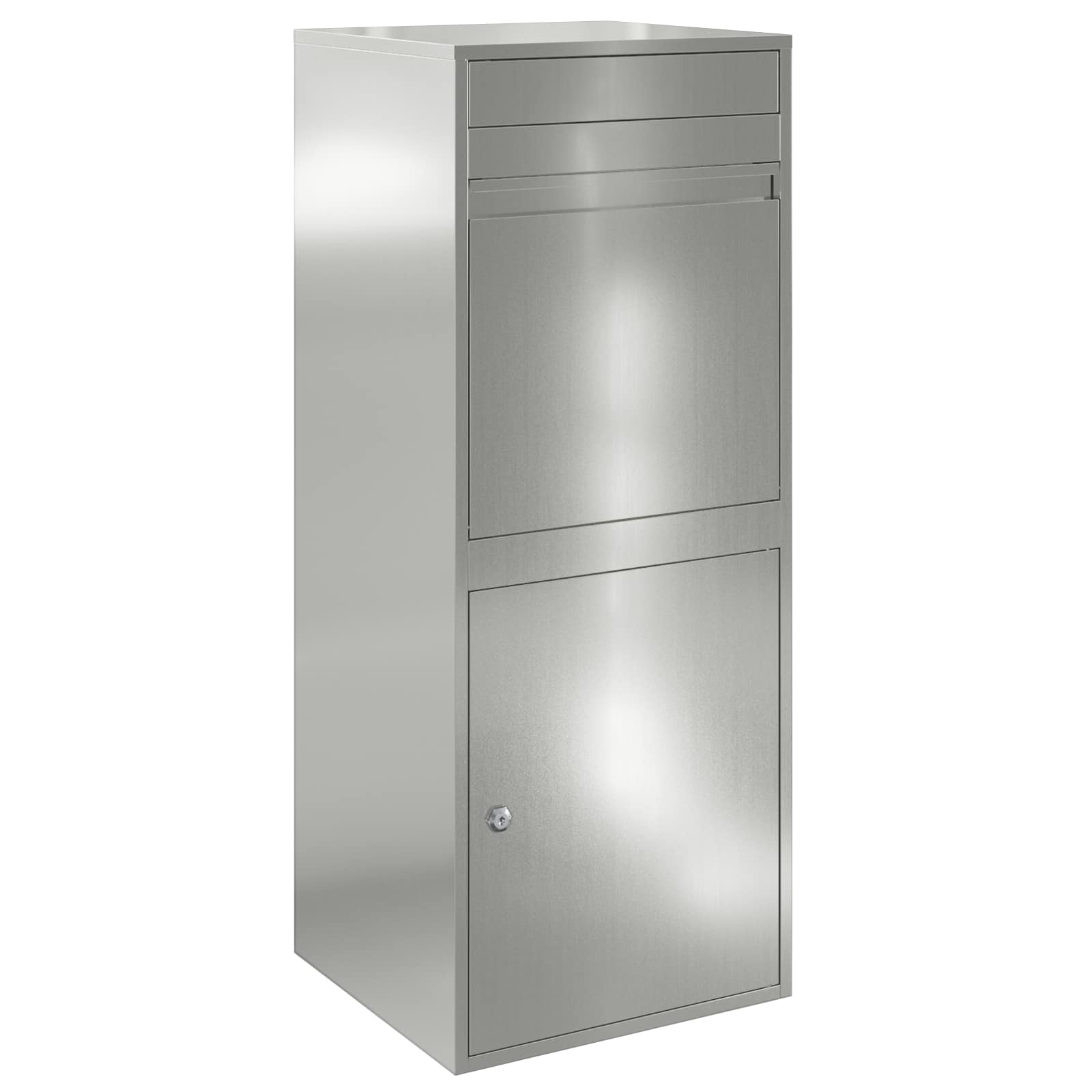 Parcel Drop Box Silver 47.5 x 38 x 59 cm Galvanised Steel