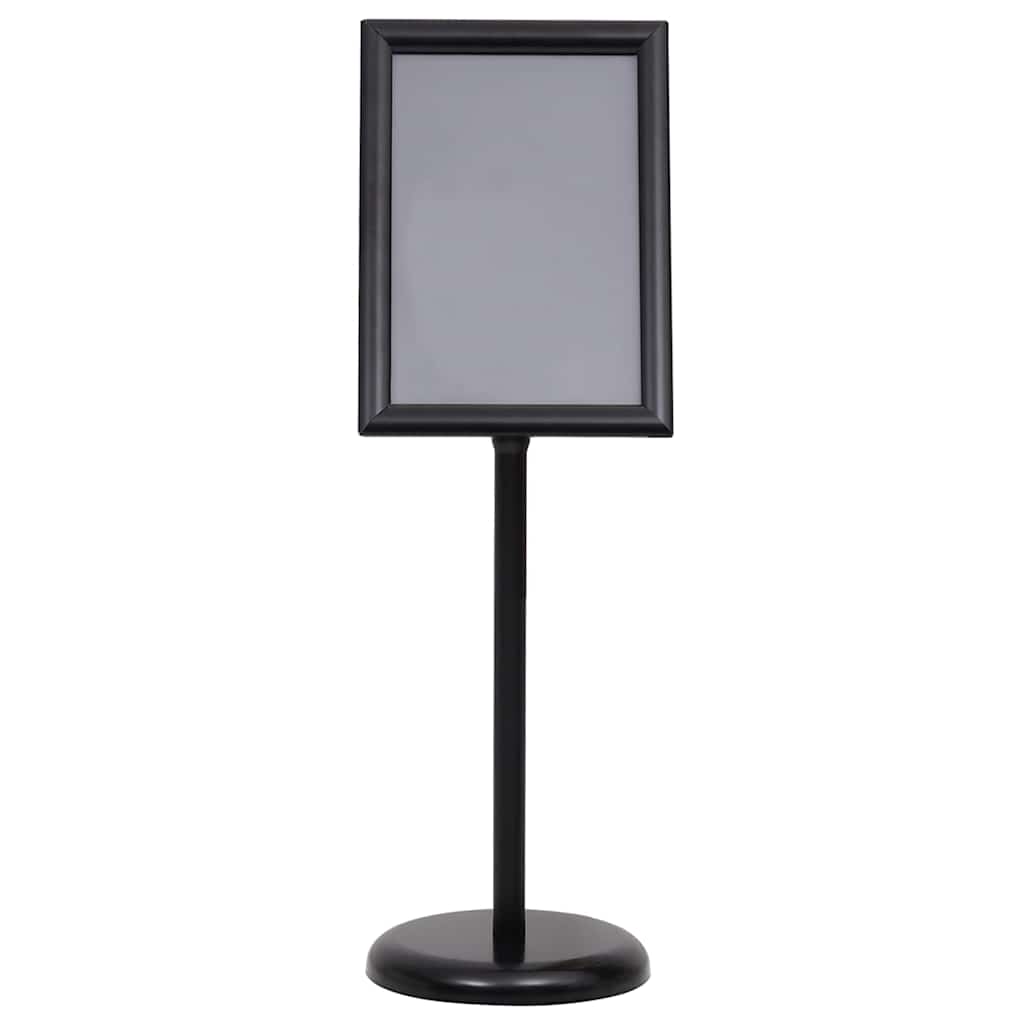 Poster Stands 2 pcs Black 32.7 x 24 x 108 cm Aluminium