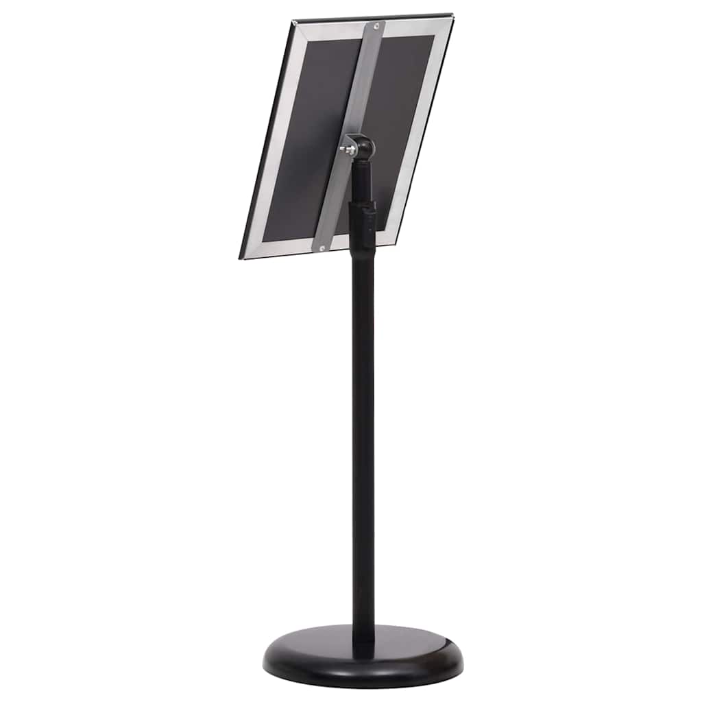 Poster Stands 2 pcs Black 32.7 x 24 x 108 cm Aluminium