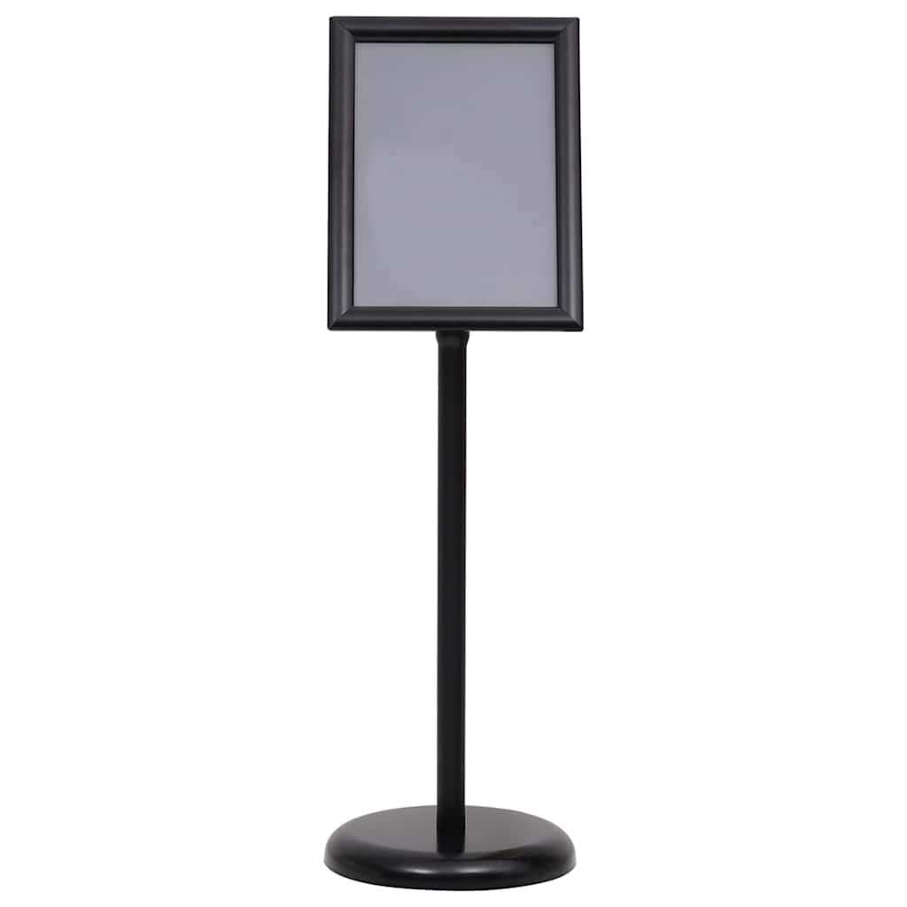 Poster Stands 2 pcs Black 32.7 x 24 x 108 cm Aluminium