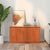 Sideboard Brown 111 x 34 x 60 cm Solid Pine wood