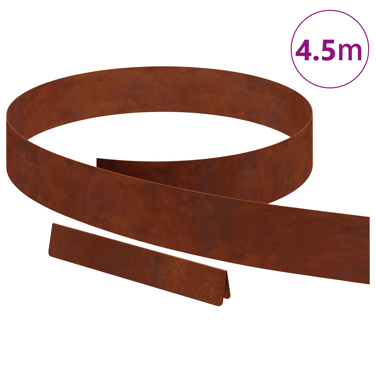 Lawn Edging Rusty 450 x 0.05 x 15 cm Weathering Steel