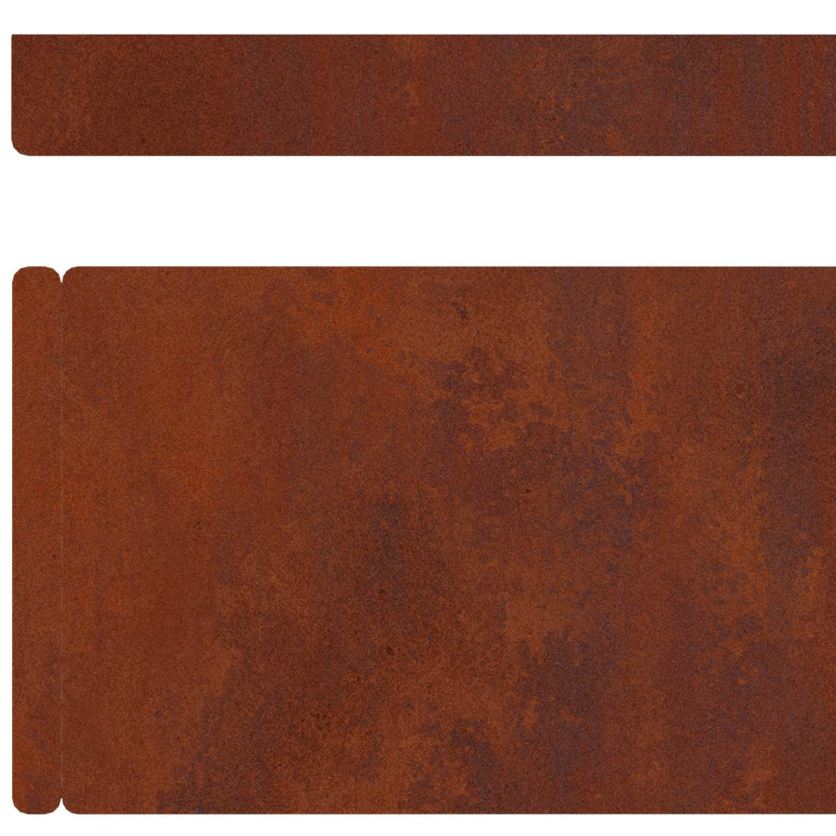 Lawn Edging 4 pcs 450 x 10 cm Weathering Steel Rusty