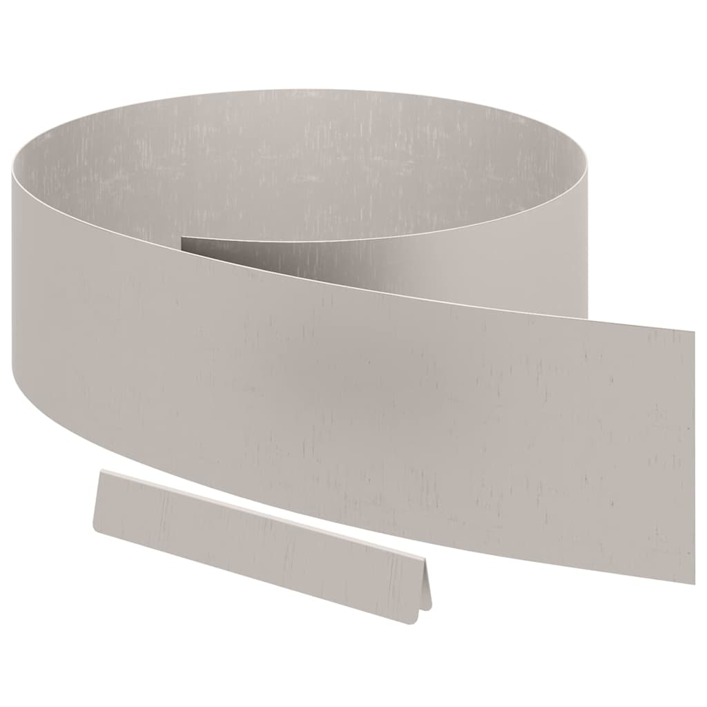 Lawn Edging 4 pcs Rusty 450 x 0.05 x 15 cm Weathering Steel