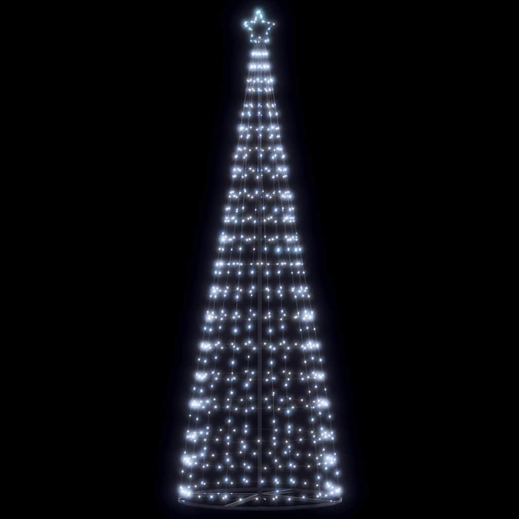 LED Christmas Tree Cool White 100.5 x 100.5 x 304 cm Iron