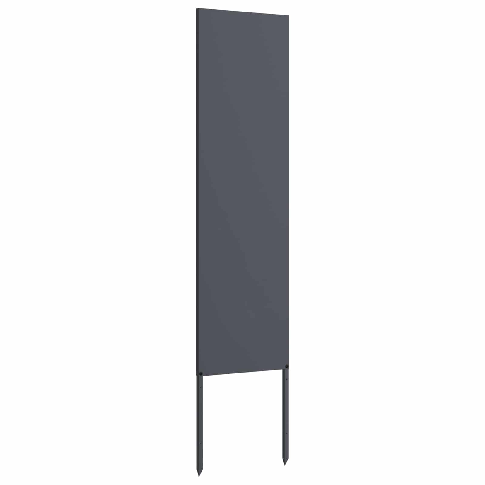 Garden Privacy Screen Anthracite 32 x 140 cm Cold-rolled steel
