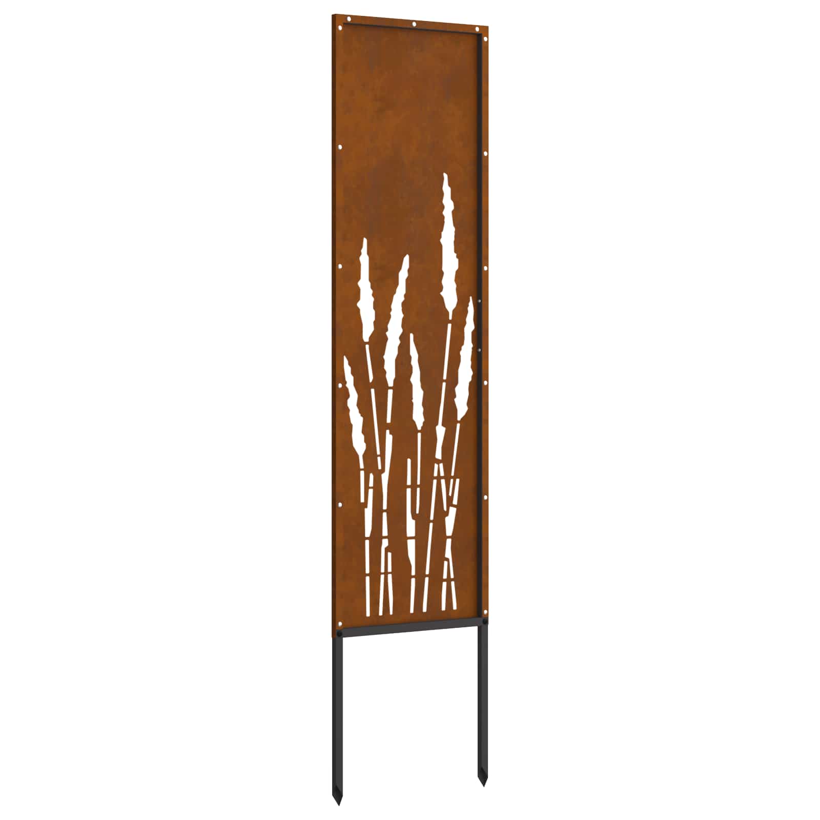 Garden Privacy Screen Rusty 32 x 140 cm Weathering Steel