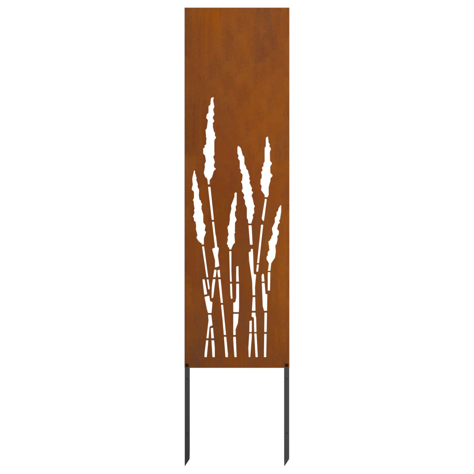 Garden Privacy Screen Rusty 32 x 140 cm Weathering Steel
