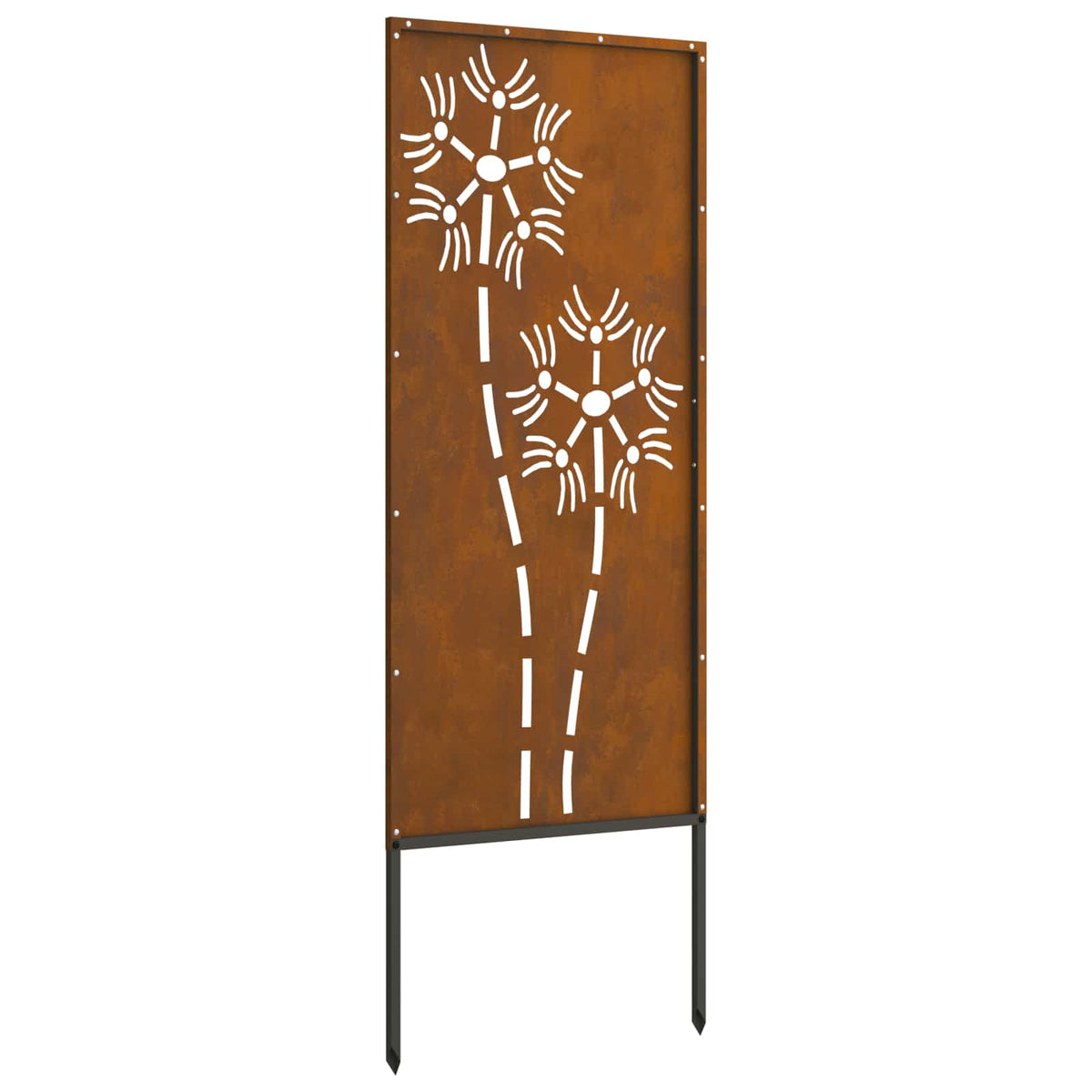 Garden Privacy Screen Rusty 50 x 140 cm Weathering Steel