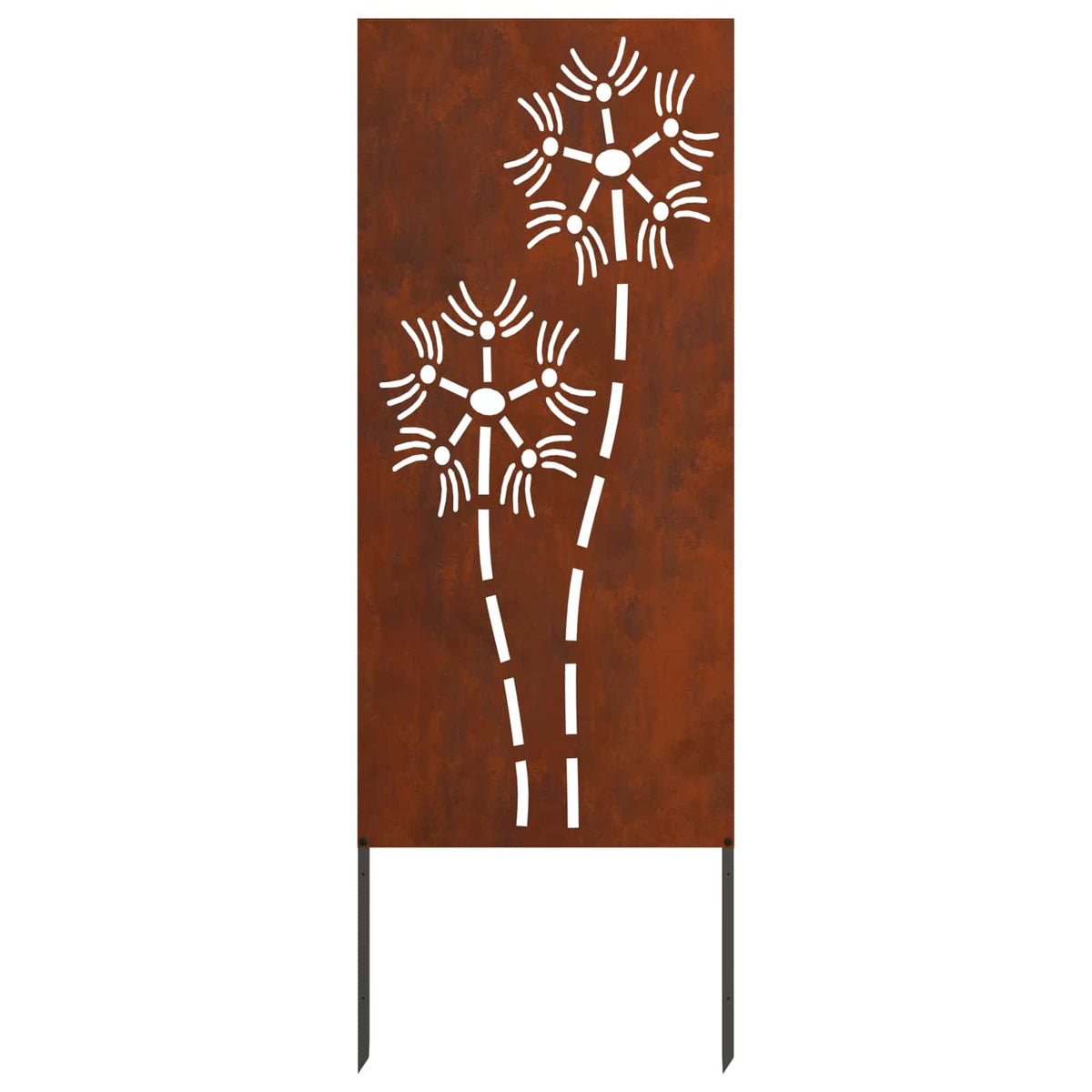 Garden Privacy Screen Rusty 50 x 140 cm Weathering Steel