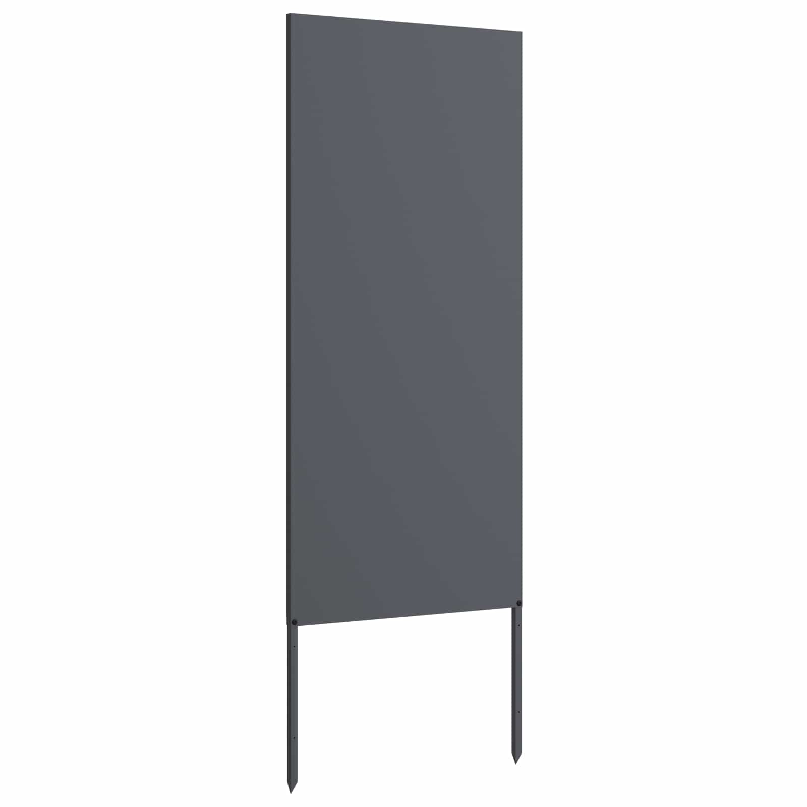 Garden Privacy Screen Anthracite 50 x 140 cm Cold-rolled steel