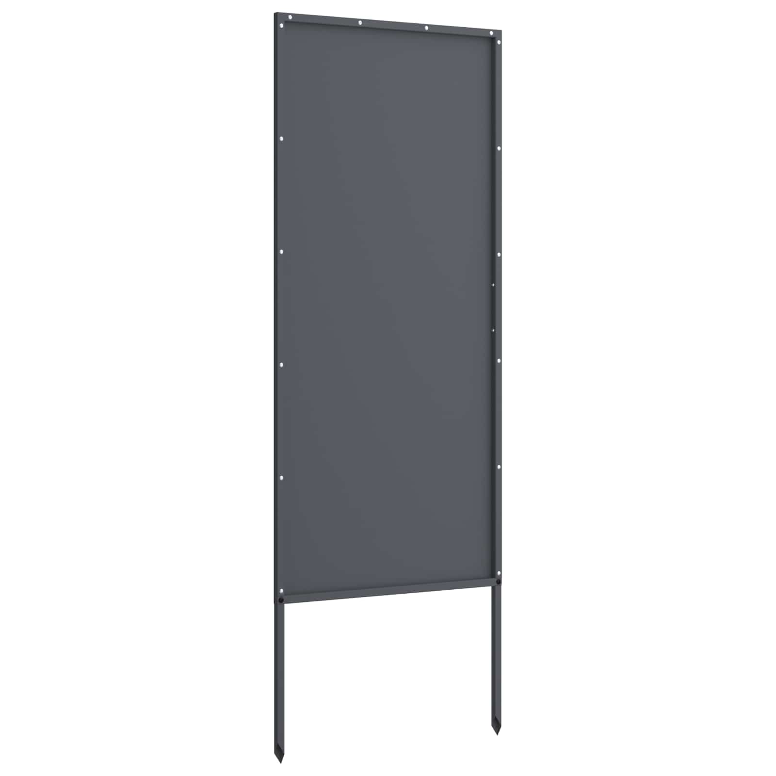 Garden Privacy Screen Anthracite 50 x 140 cm Cold-rolled steel