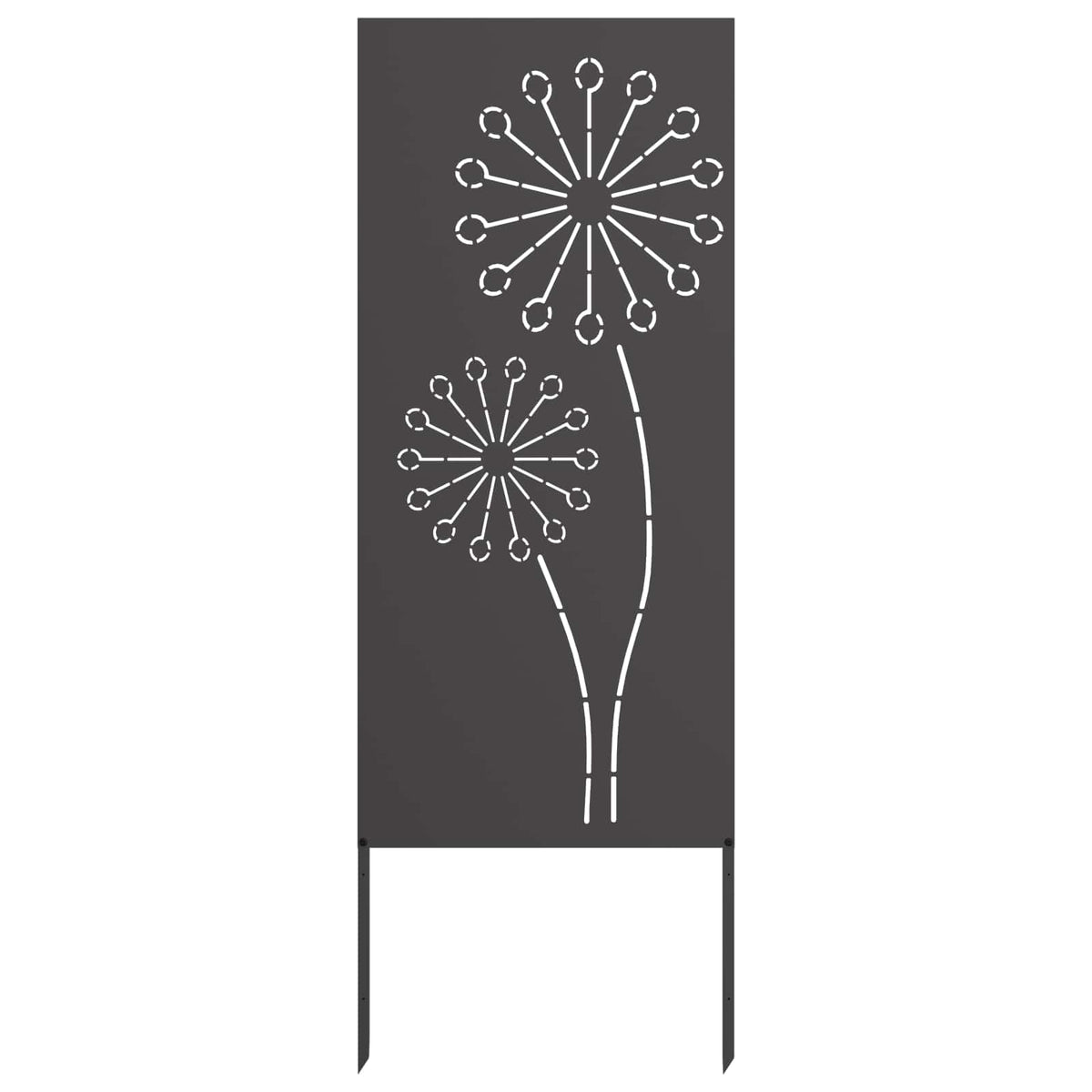 Garden Privacy Screen Black 50 x 140 cm Cold-rolled steel