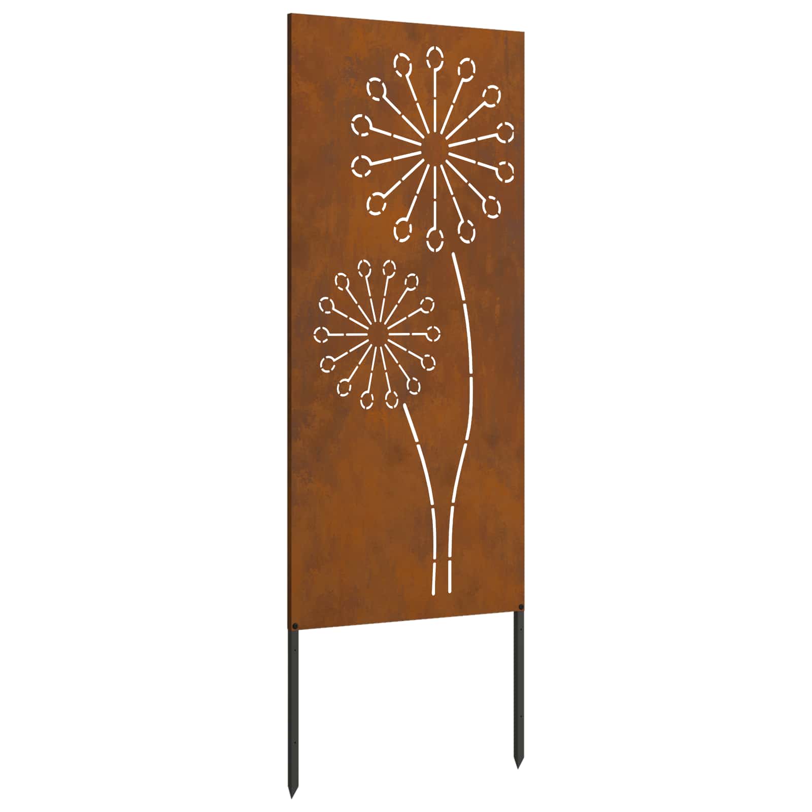 Garden Privacy Screen Rusty 50 x 140 cm Weathering Steel