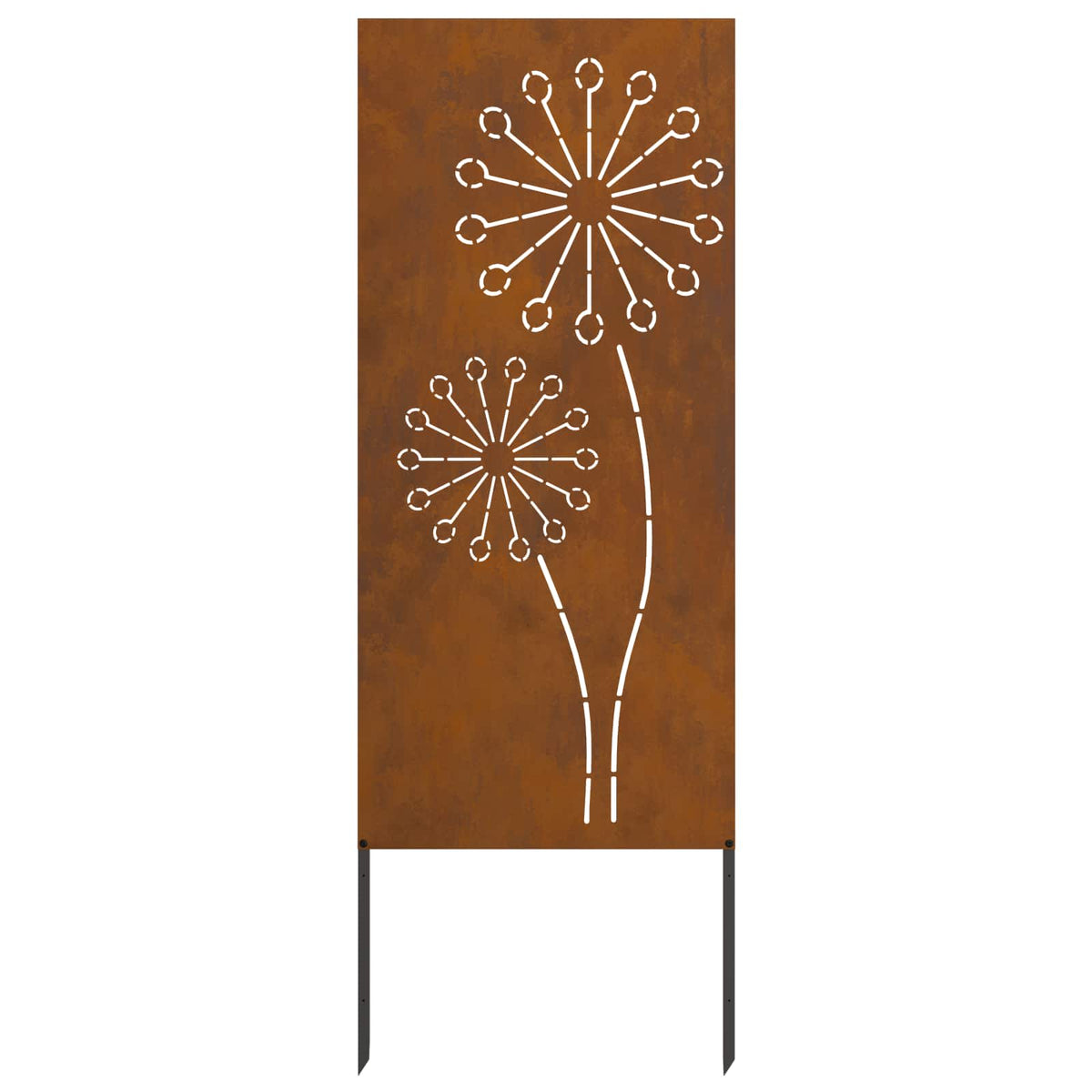 Garden Privacy Screen Rusty 50 x 140 cm Weathering Steel