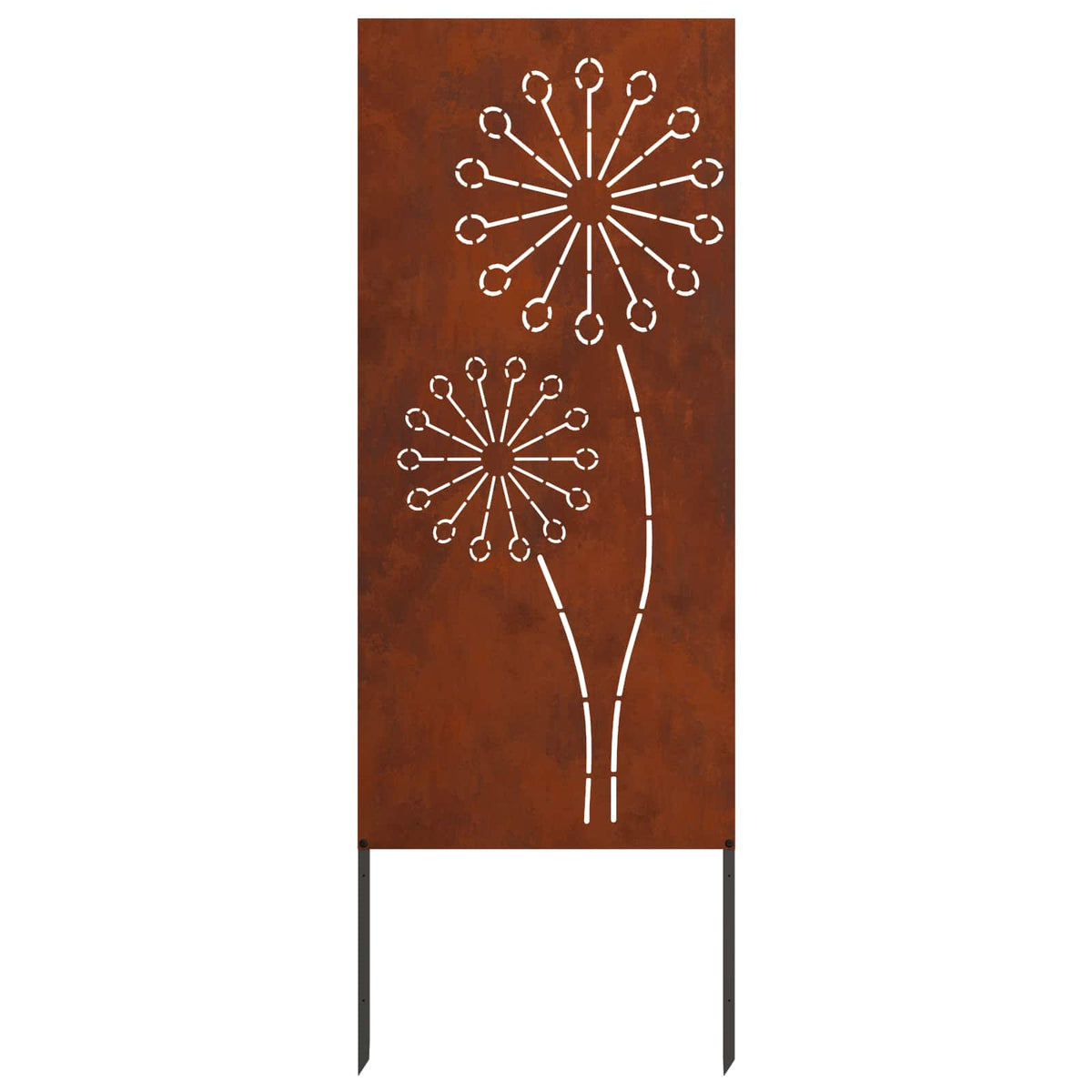 Garden Privacy Screen Rusty 50 x 140 cm Weathering Steel