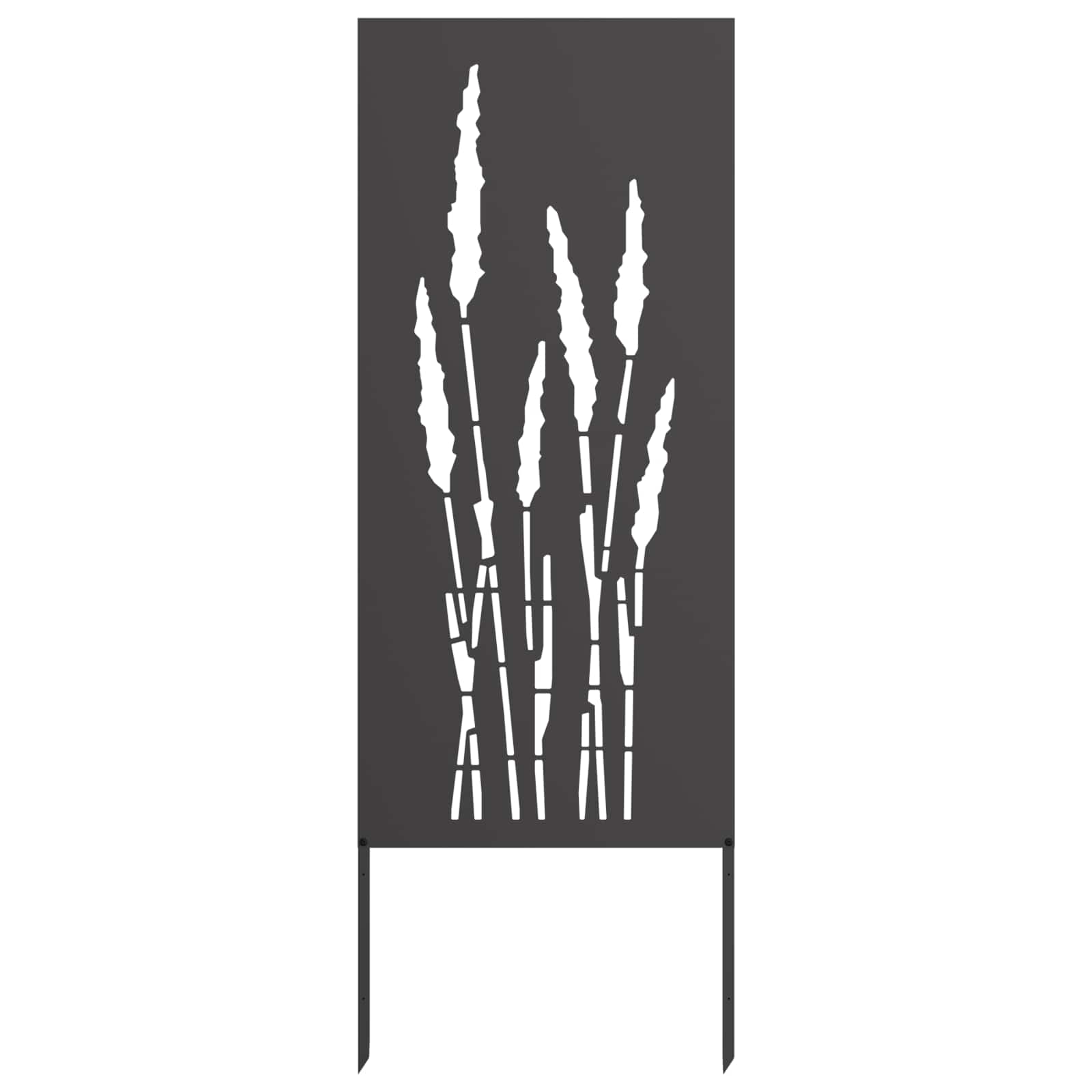 Garden Privacy Screen Black 50 x 140 cm Cold-rolled steel