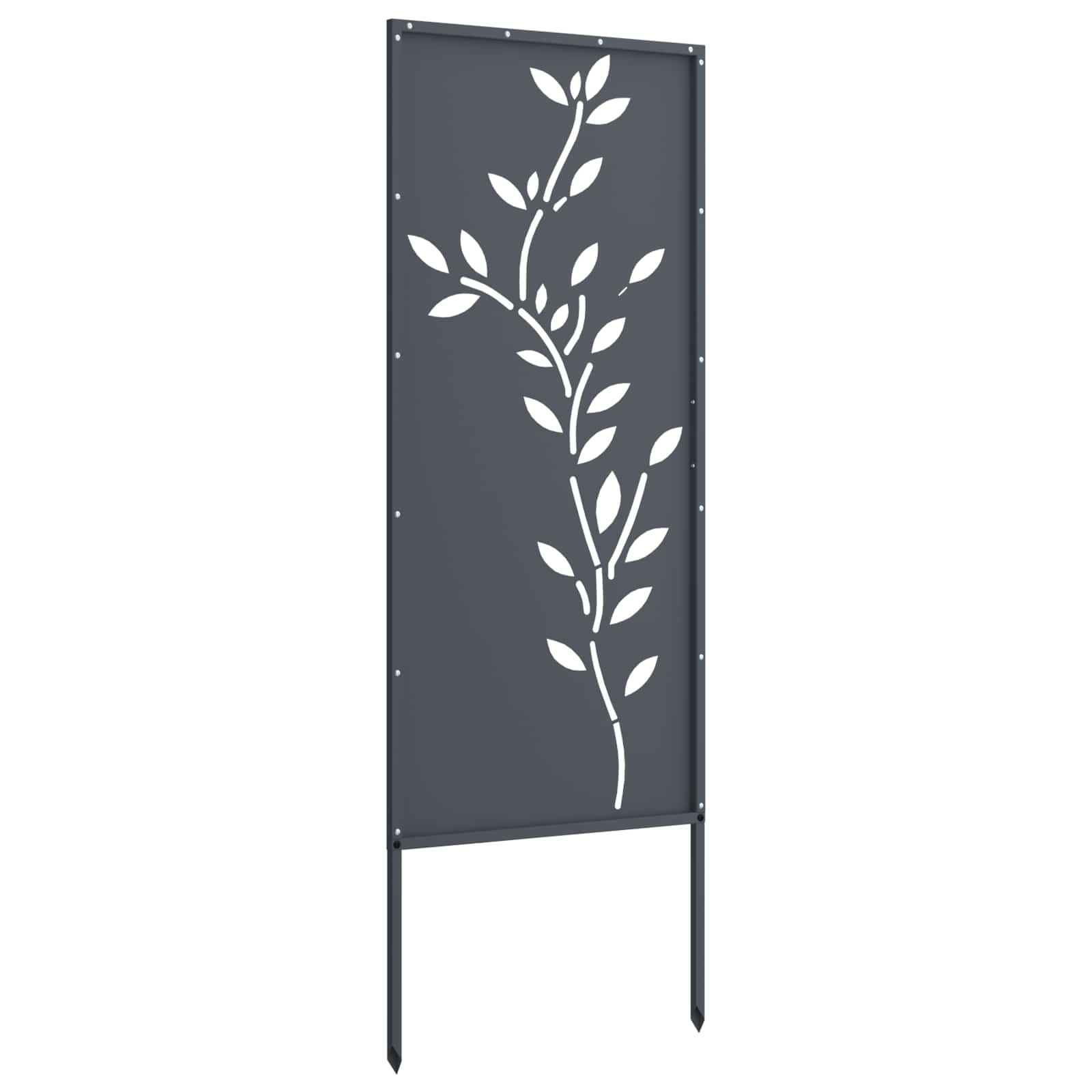 Garden Privacy Screen Anthracite 50 x 140 cm Cold-rolled steel