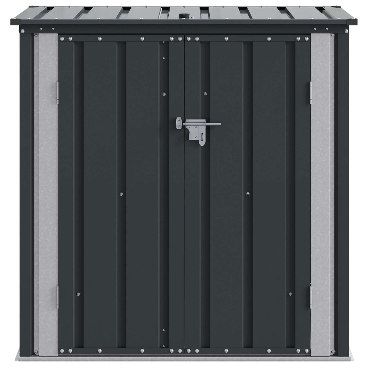 Garden Storage Box Black 101.5 x 57 x 100.5 cm Steel