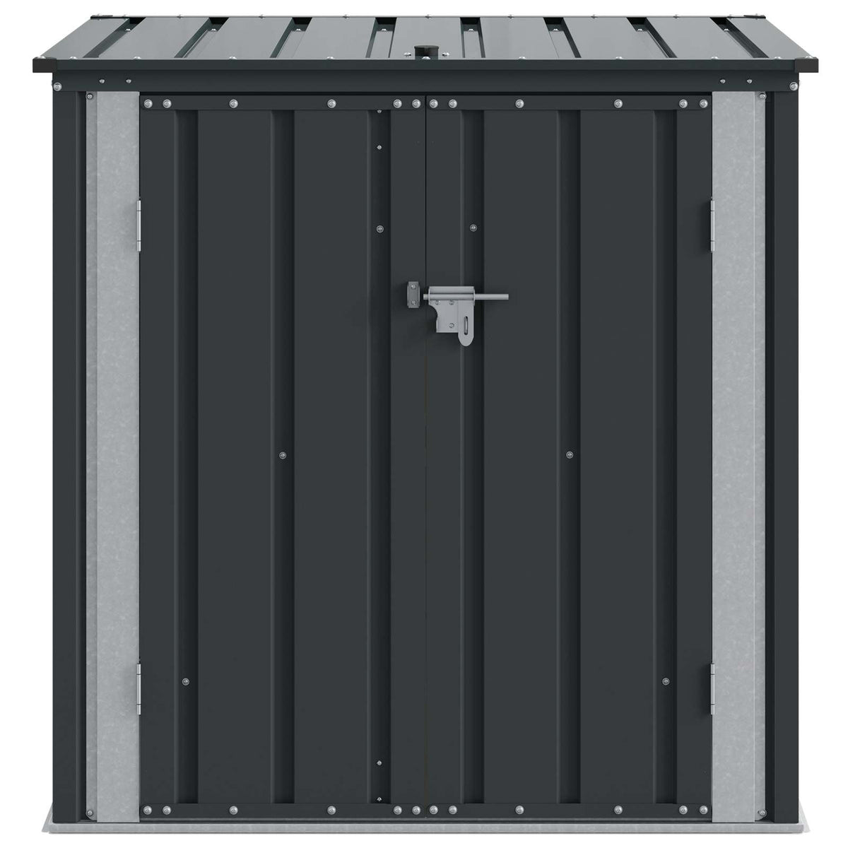 Garden Storage Box Black 101.5 x 82 x 100 cm Steel