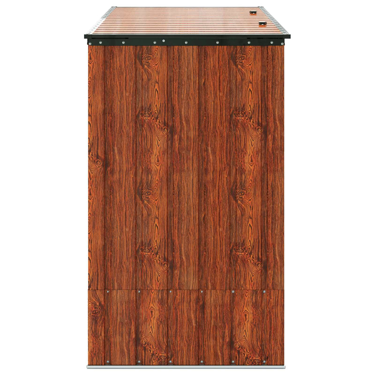 Garden Storage Box Brown 214 x 82 x 132 cm Steel