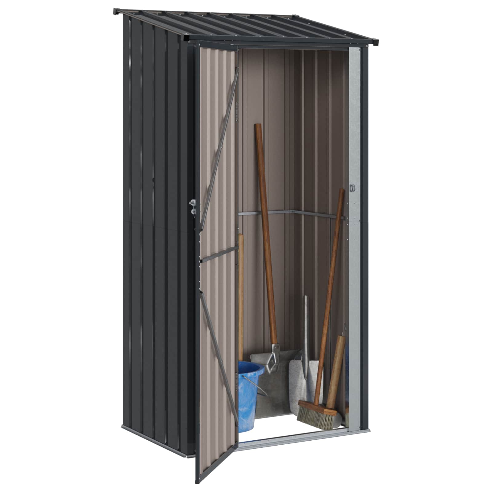 Garden Sheds Anthracite 103 x 74 x 200 cm Metal
