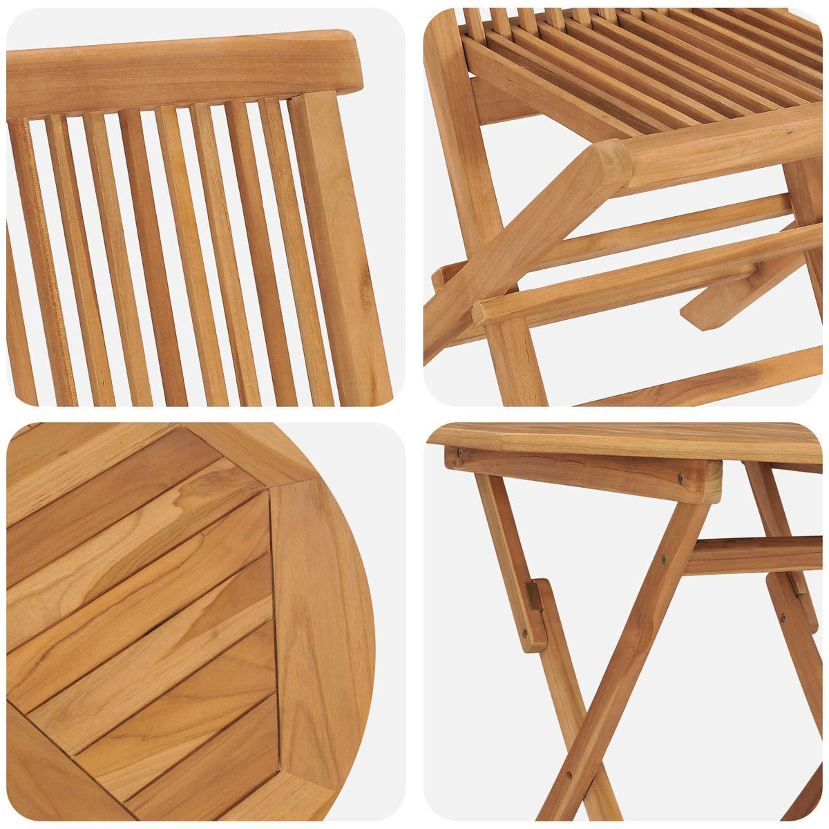 Garden Dining Set 3 pcs Brown Solid Acacia Wood