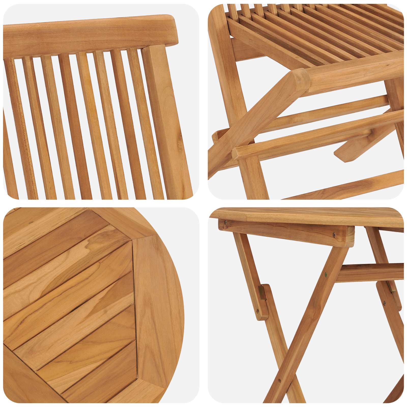 Garden Dining Set 3 pcs Brown Solid Acacia Wood
