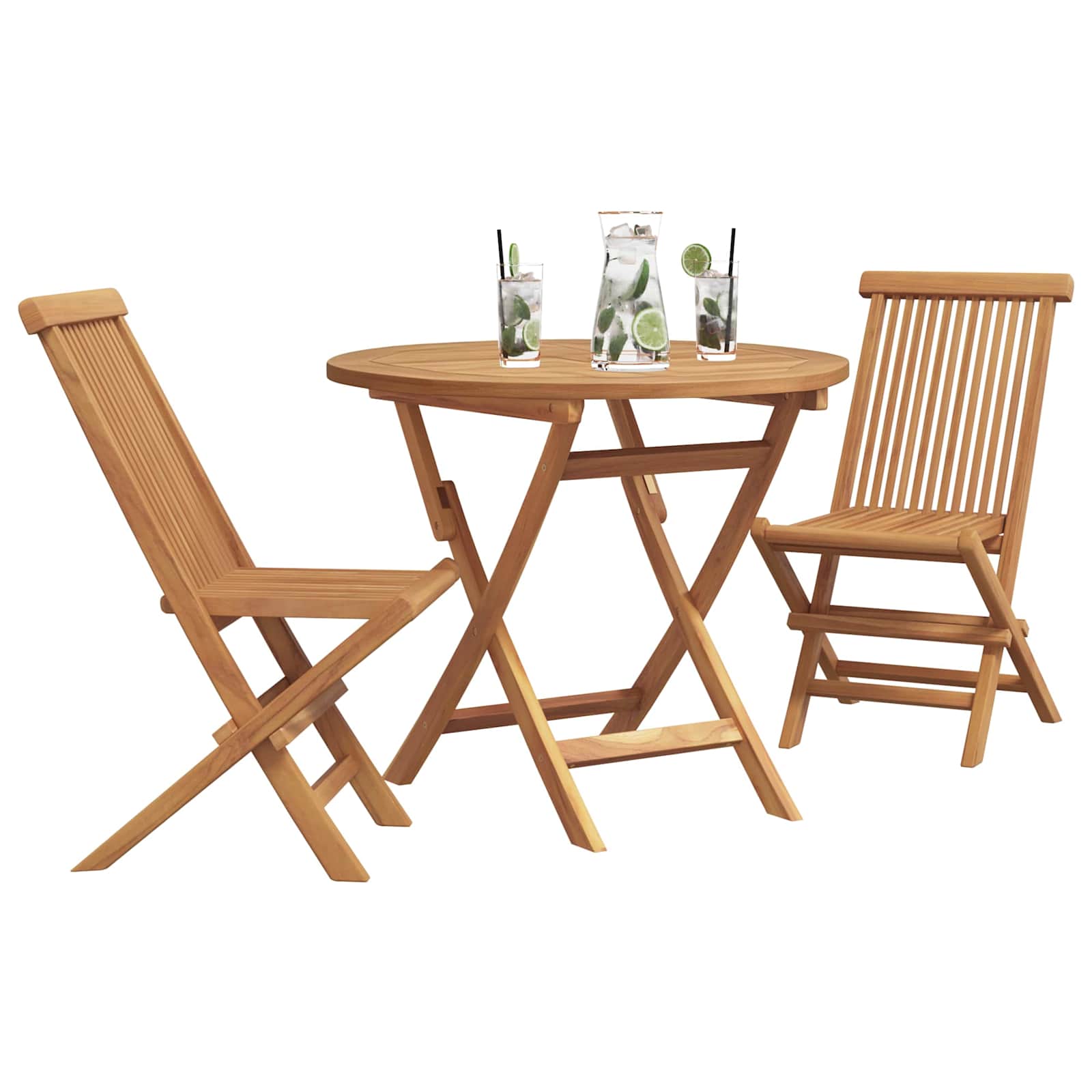 Garden Dining Set 3 pcs Brown Solid Acacia Wood