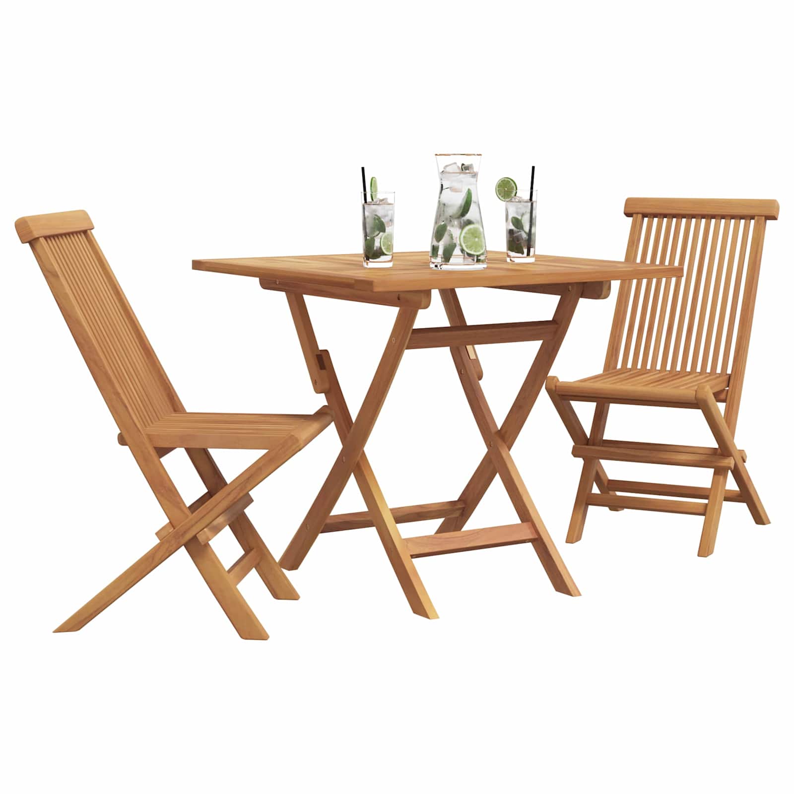 Garden Dining Set 3 pcs Brown Solid Acacia Wood