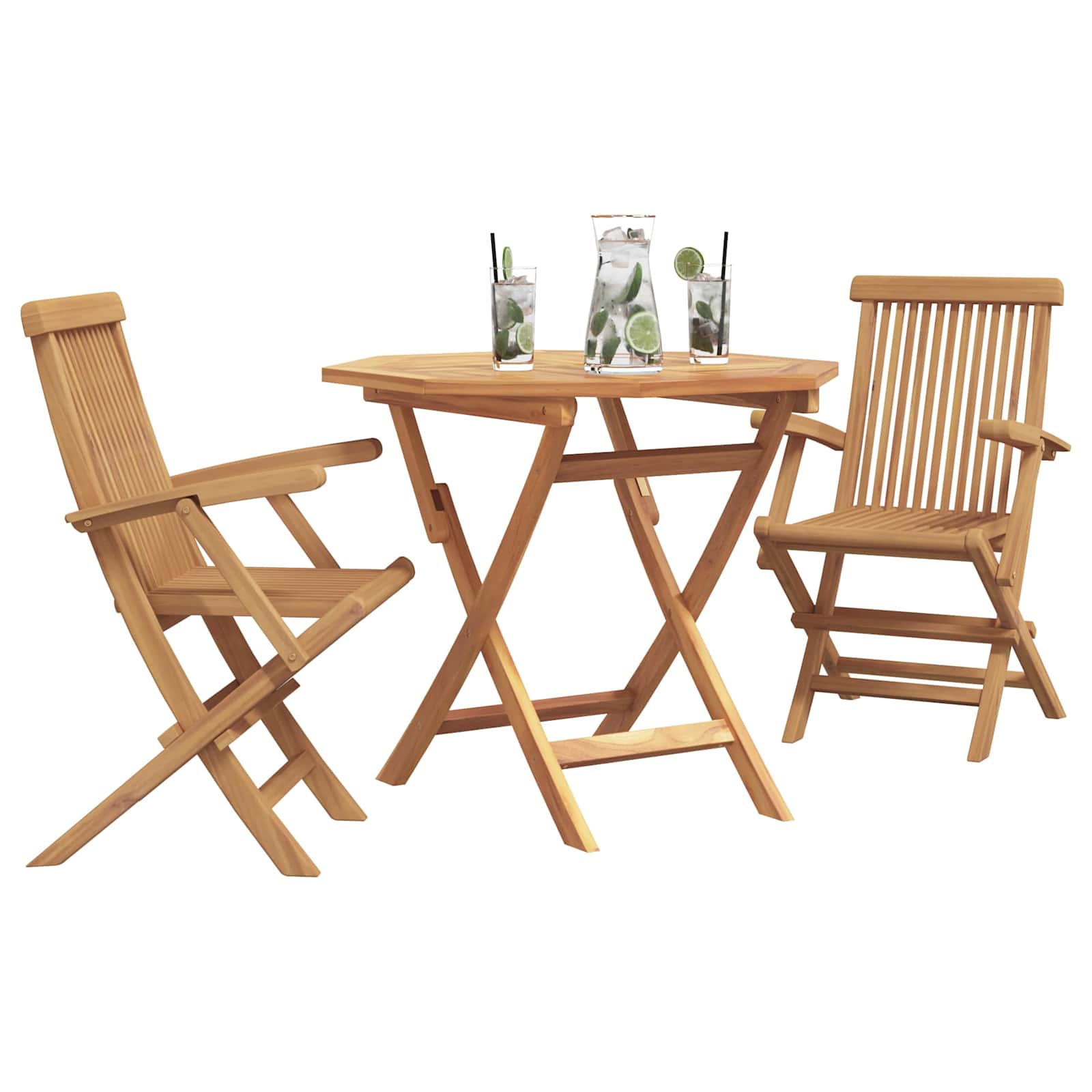 Garden Dining Set 3 pcs Brown Solid Acacia Wood