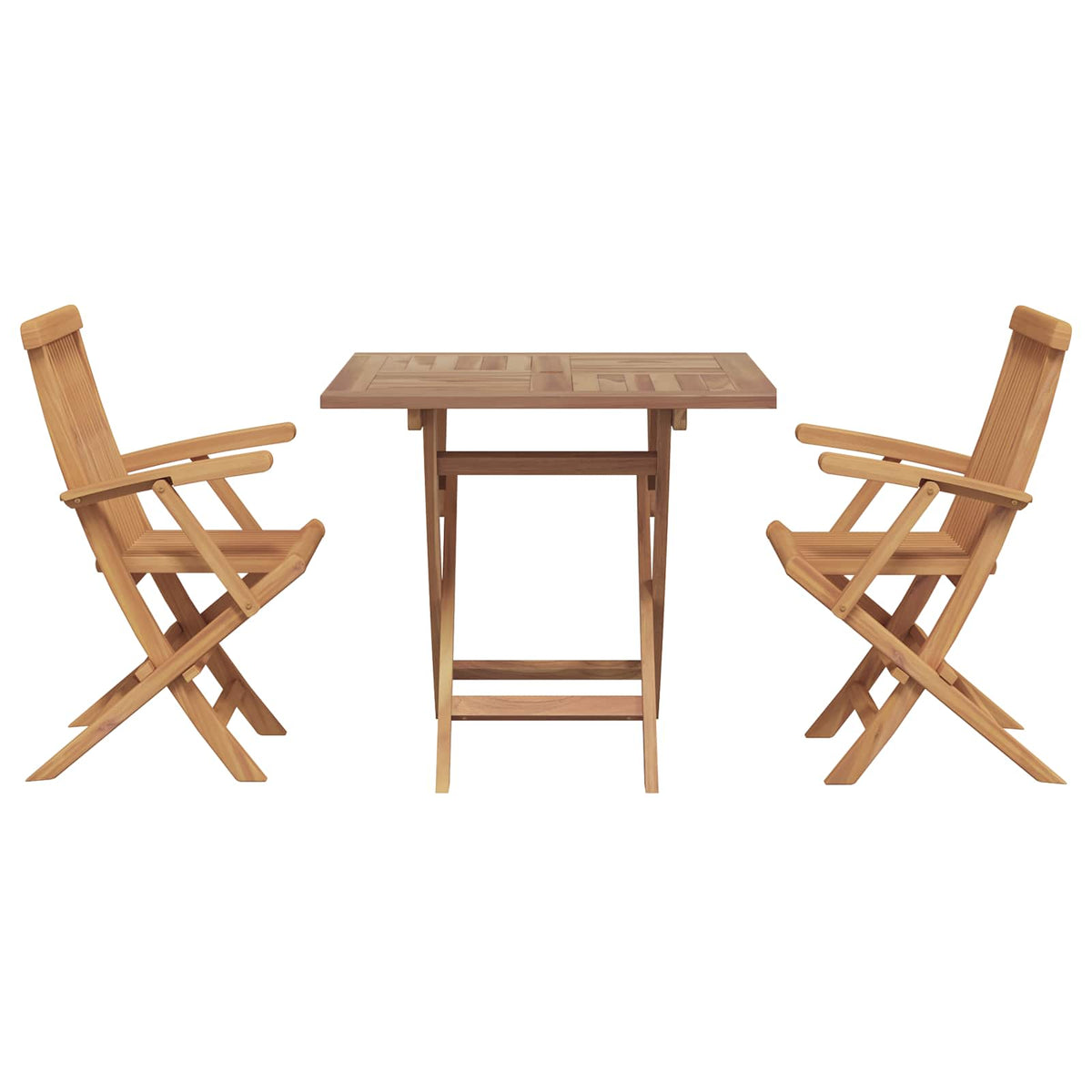 Garden Dining Set 3 pcs Brown Solid Acacia Wood