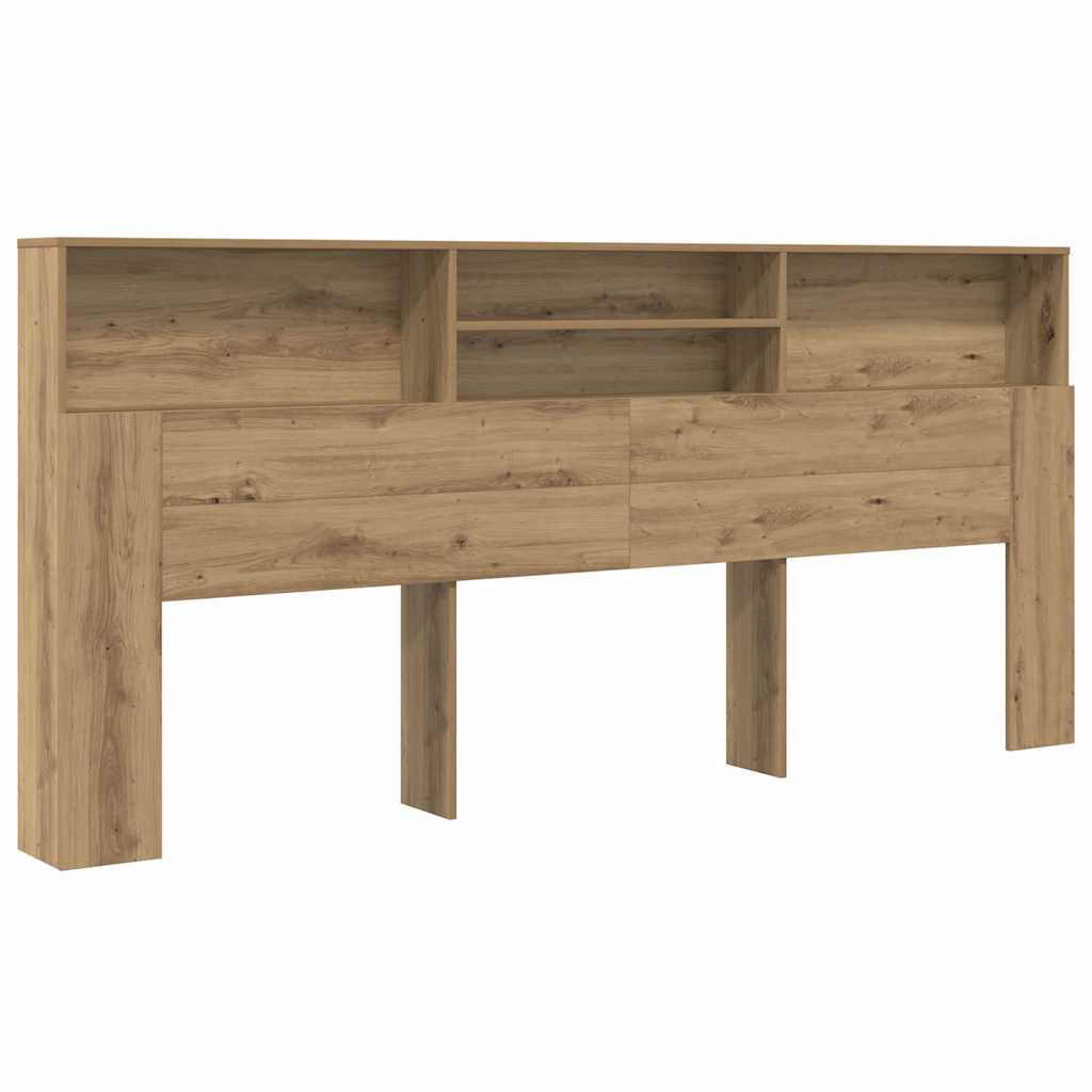 Headboard Cabinet with Shelf Artisan Oak 220 x 19 x 101,5 cm