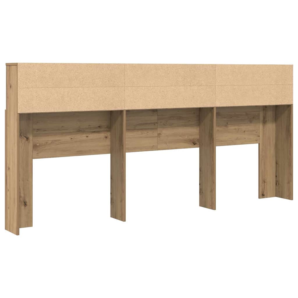 Headboard Cabinet with Shelf Artisan Oak 220 x 19 x 101,5 cm