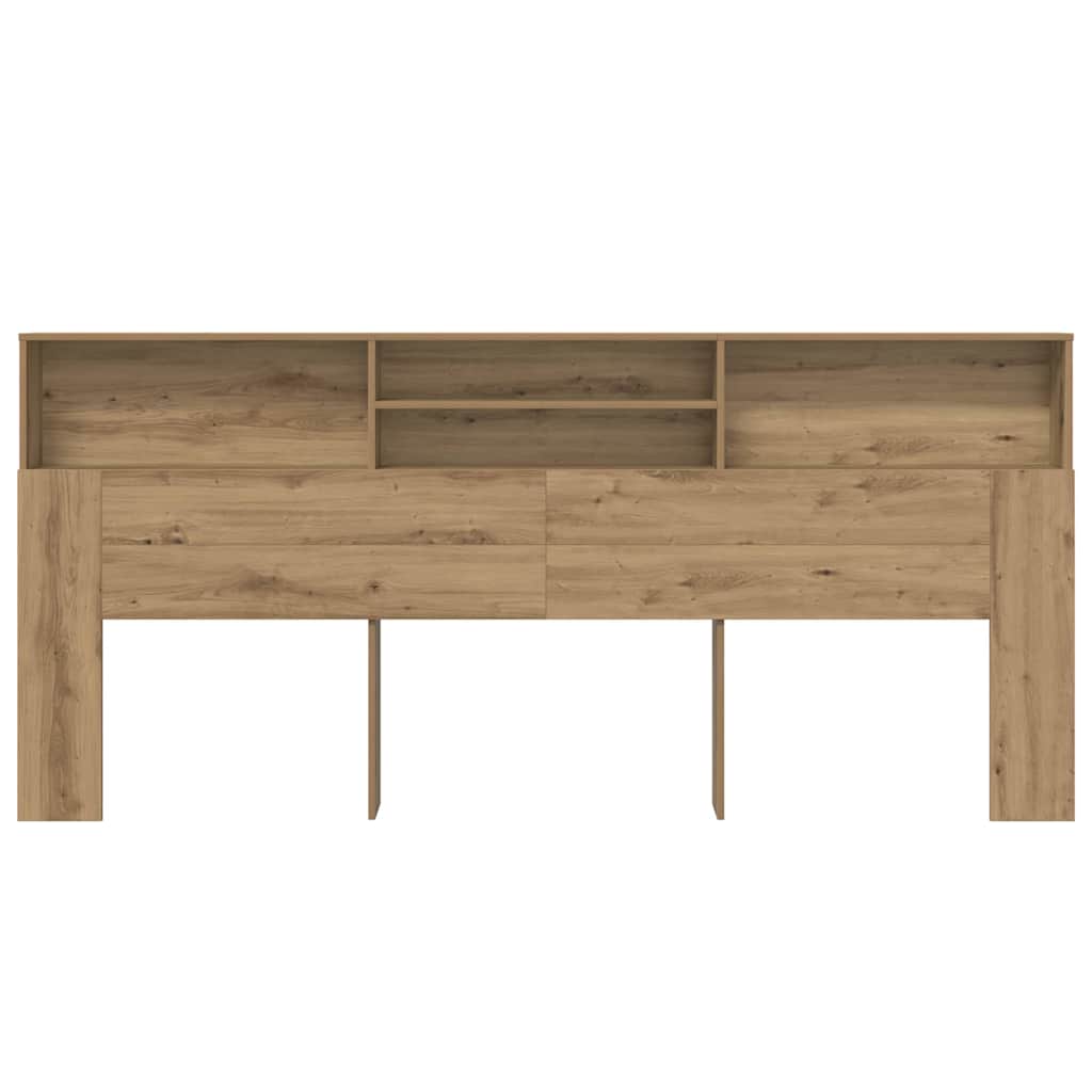 Headboard Cabinet with Shelf Artisan Oak 220 x 19 x 101,5 cm