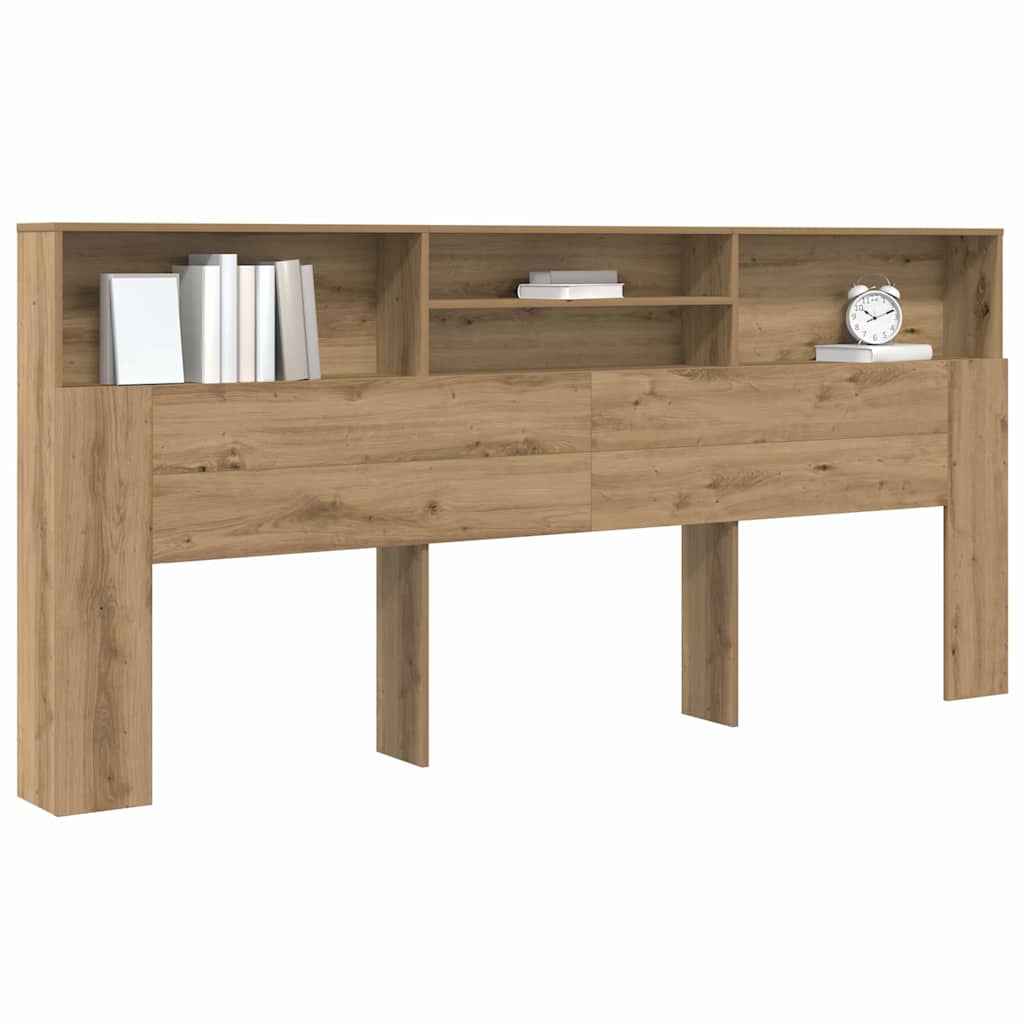 Headboard Cabinet with Shelf Artisan Oak 220 x 19 x 101,5 cm